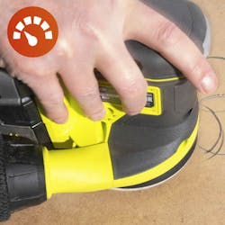 Test eksentersliper batteri: Hastighet Test eksentersliper batteri: Hastighet